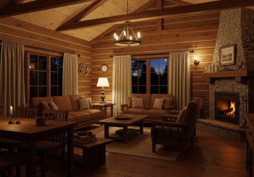 Beleuchtung und Möbel im Einklang